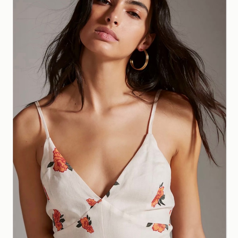 Anthropologie Sancia Linen Jumpsuit, NWT, Large